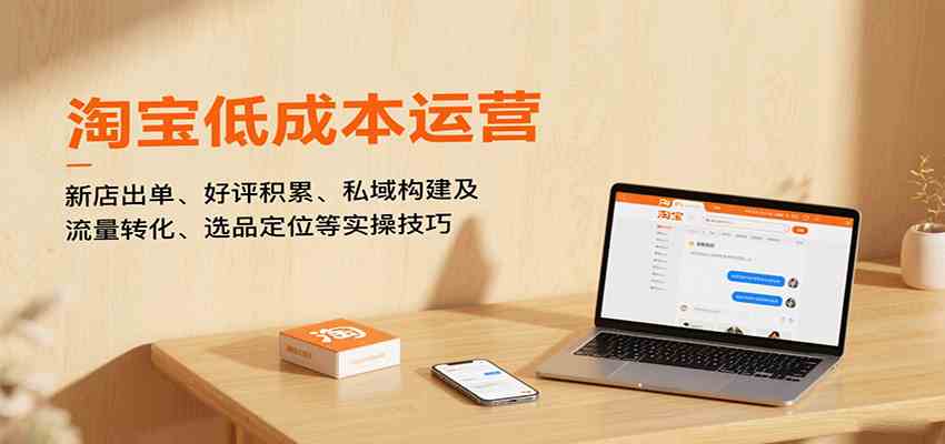 淘宝低成本运营，新店出单、好评积累、私域构建及流量转化、选品定位等实操技巧-乐品网