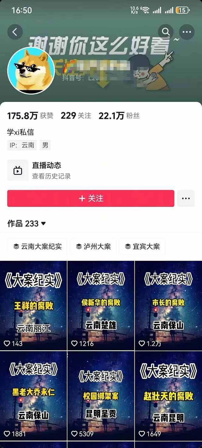 大案纪实解说短视频制作，文案生成、剪辑教学、伙伴计划，单条收益可达7-10元-乐品网
