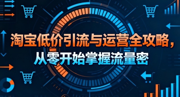 淘宝低价引流与运营全攻略，从零开始掌握流量密码-乐品网