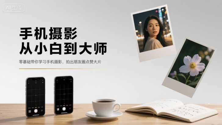 手机摄影从小白到大师，零基础带你学习手机摄影，拍出朋友圈点赞大片-乐品网