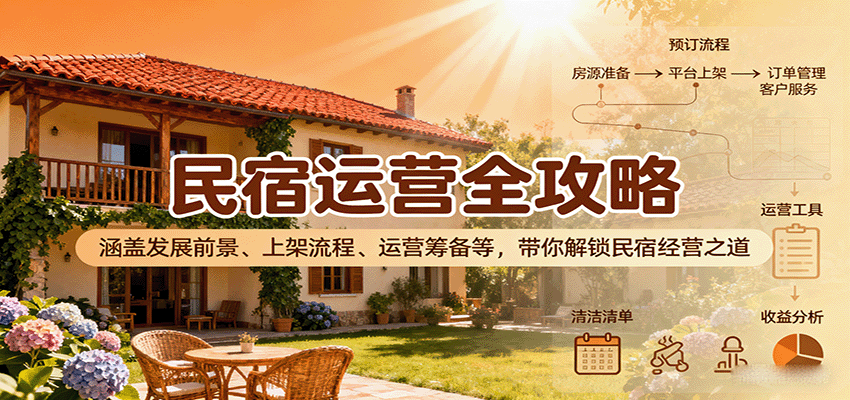 民宿运营全攻略：涵盖发展前景、上架流程、运营筹备等，带你解锁民宿经营之道-乐品网