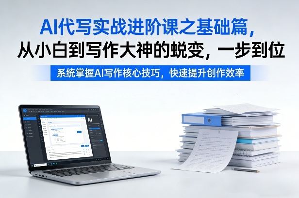 AI代写实战进阶课之基础篇,从小白到写作大神的蜕变,一步到位【揭秘】 AI代写实战进阶课之基础篇,从小白到写作大神的蜕变,一步到位【揭秘】