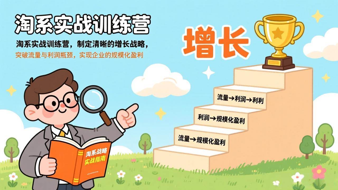 （17325期）淘系实战训练营(更新)，制定清晰的增长战略，突破流量与利润瓶颈，实现企业的规模化盈利-乐品网
