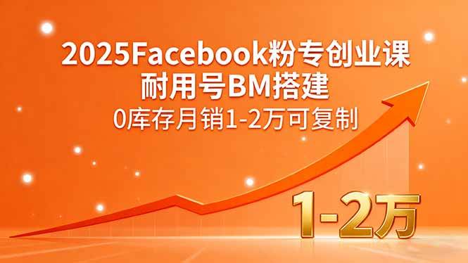 （15964期）2025Facebook粉专创业课，耐用号BM搭建，0库存月销1-2万可复制-乐品网