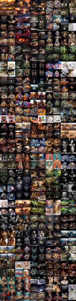 460+专业Midjourney珠宝摄影AI提示词戒指，项链-耳环-手链-宝石等，立即开始创作珠宝艺术-乐品网