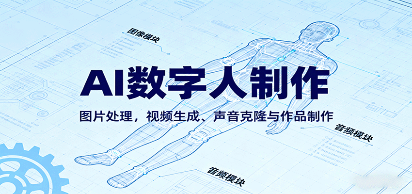 AI永生数字人制作教程：图片处理，视频生成、声音克隆与作品制作-乐品网