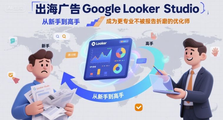 出海广告Google Looker Studio从新手到高手，成为更专业不被报告折磨的优化师-乐品网
