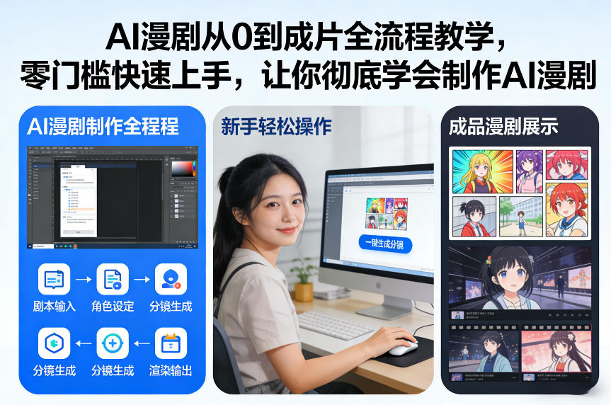 AI漫剧从0到成片全流程教学，零门槛快速上手，让你彻底学会制作AI漫剧【保姆级教程】-乐品网