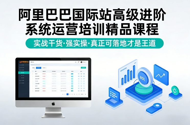 阿里巴巴国际站高级进阶系统运营培训精品课程，实战干货，强实操，真正可落地才是王道-乐品网
