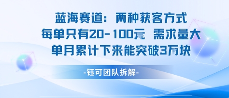 蓝海赛道：需求量大 单月累计下来能突破3W-乐品网