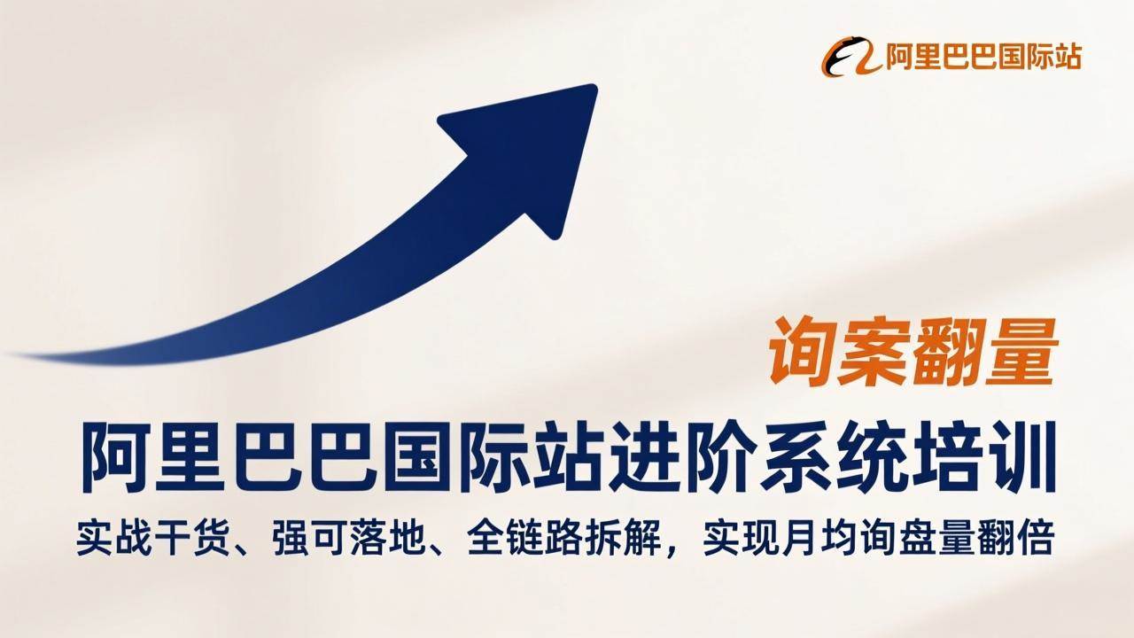 （17335期）阿里巴巴国际站进阶系统培训，实战干货、强可落地、全链路拆解，实现月均询盘量翻倍-乐品网