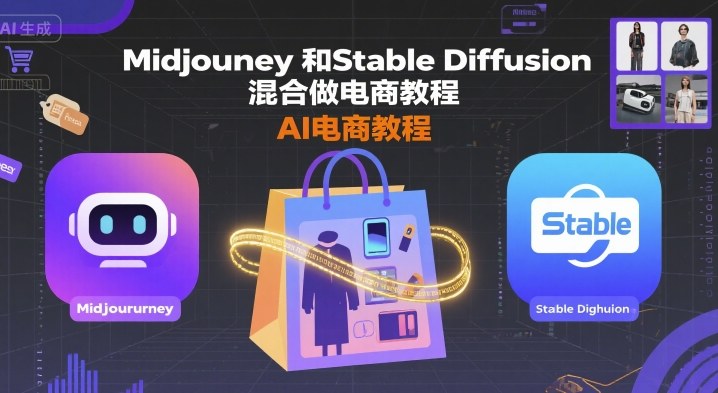 Midjourney和Stable Diffusion混合做电商教程-ai电商教程-乐品网