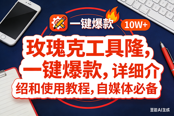 （17352期）玫瑰克隆工具，ai鲁大魔，自媒体必备神器，一键爆款神器，详细教程。-乐品网
