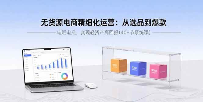 （15896期）无货源电商精细化运营：从选品到爆款，实现轻资产高回报(40+节系统课)-乐品网