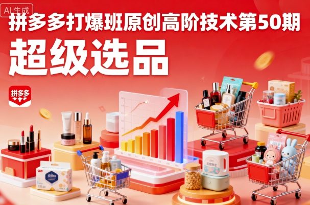 拼多多打爆班原创高阶技术第50期，超级选品-乐品网
