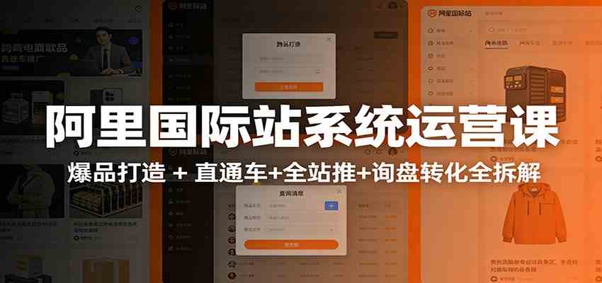 阿里国际站运营实战课：从店铺布局到TOP10旺铺，数据化运营，推广全攻略-乐品网