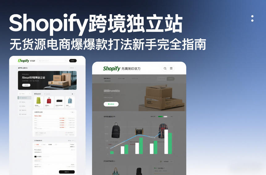 Shopify跨境独立站无货源电商爆款打法新手完全指南-乐品网