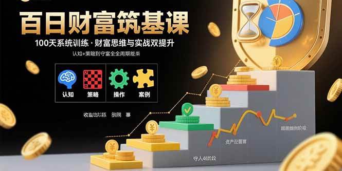 （15874期）百日财富筑基课：认知+策略+实操+案例拆解 实现从创富到守富全周期能力-乐品网