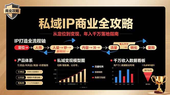 （15858期）私域IP商业全攻略，从定位到变现，年入千万落地指南-乐品网