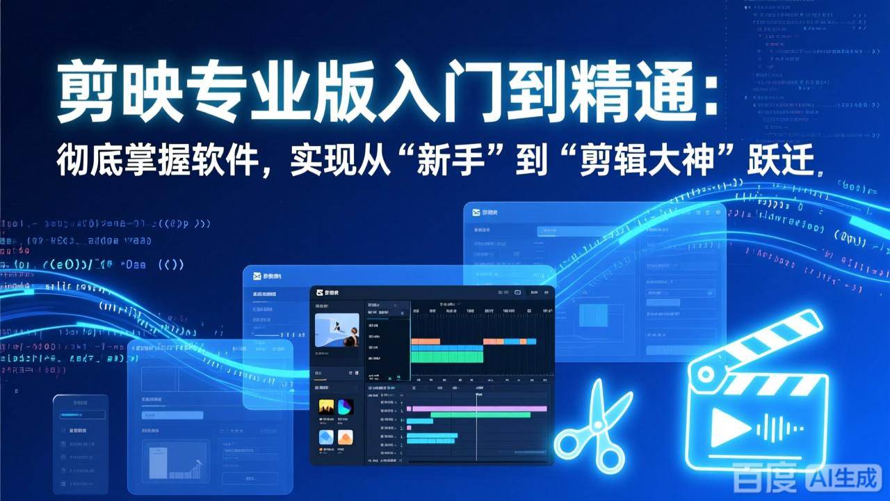 （17321期）剪映专业版入门到精通：彻底掌握软件，实现从“新手”到“剪辑大神”跃迁-乐品网