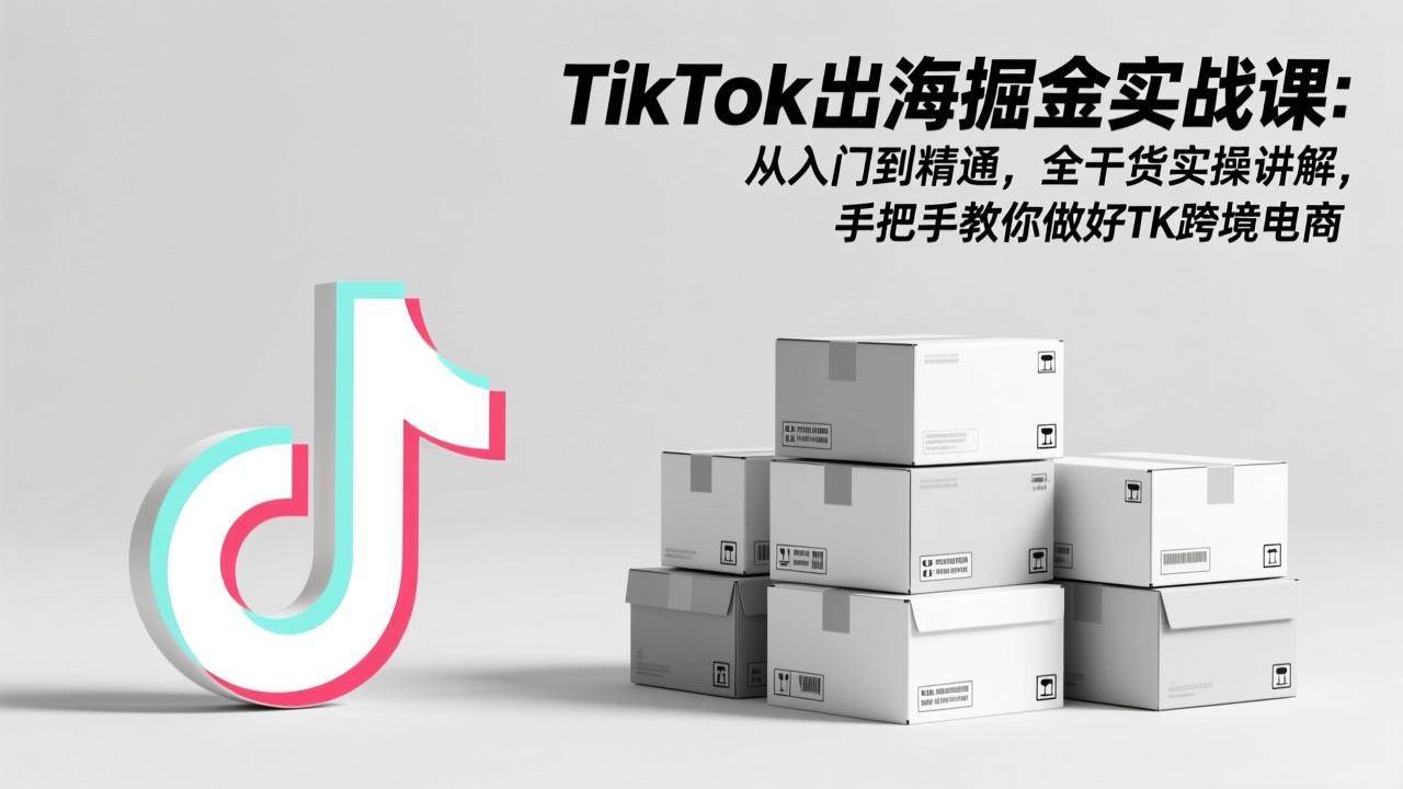 （17368期）TikTok出海掘金实战课：从入门到精通，全干货实操讲解，手把手教你做好TK跨境电商-乐品网