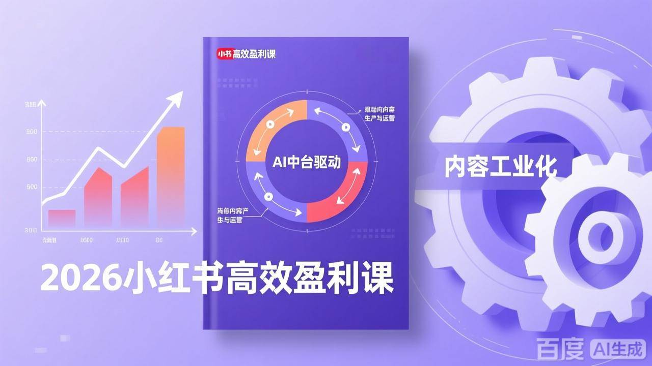 (17291期)2026小红书高效盈利课,流量双引擎+内容工业化+AI中台驱动,构建可复制的千万级营收模型 (17291期)2026小红书高效盈利课,流量双引擎+内容工业化+AI中台驱动,构建可复制的千万级营收模型
